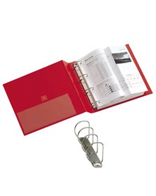 Raccoglitore STELVIO 40 A4 4D rosso 22x30cm SEI ROTA