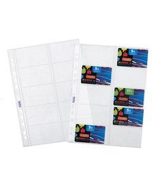 10 BUSTE FORATE PORTA CARDS 21,5X29,7CM FAVORIT