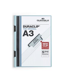 CARTELLINA CON MOLLA A3 DURACLIP BLU 2218-06 DURABLE