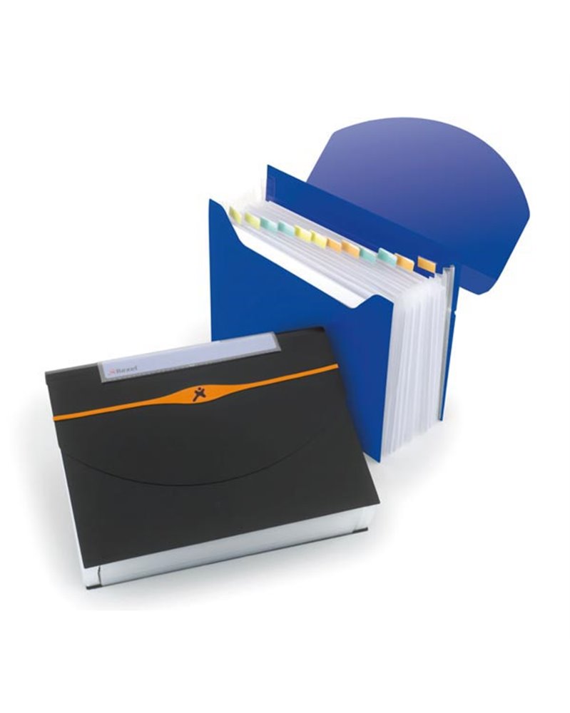 CARTELLA A 13 TASCHE 23X33CM NERO OPTIMA EXPANDER