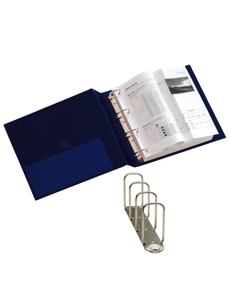 Raccoglitore STELVIO 65 A4 4Q blu 22x30cm SEI ROTA Raccoglitore STELVIO 65 A4 4Q blu 22x30cm SEI ROTA