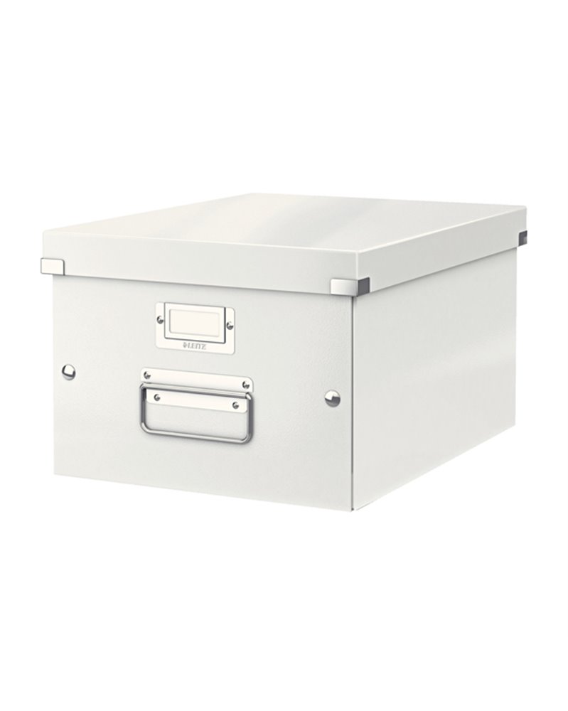 SCATOLA ARCHIVIO MEDIA CLICKSTORE BIANCO METAL