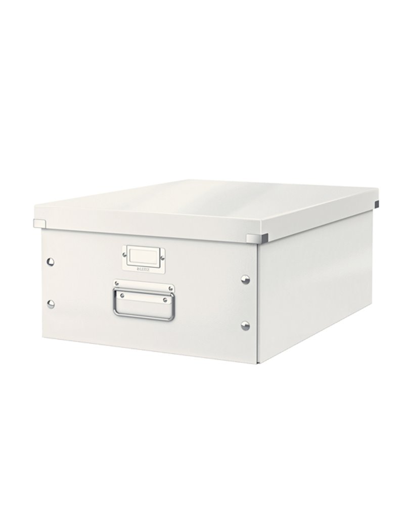 SCATOLA ARCHIVIO GRANDE CLICKSTORE BIANCO METAL