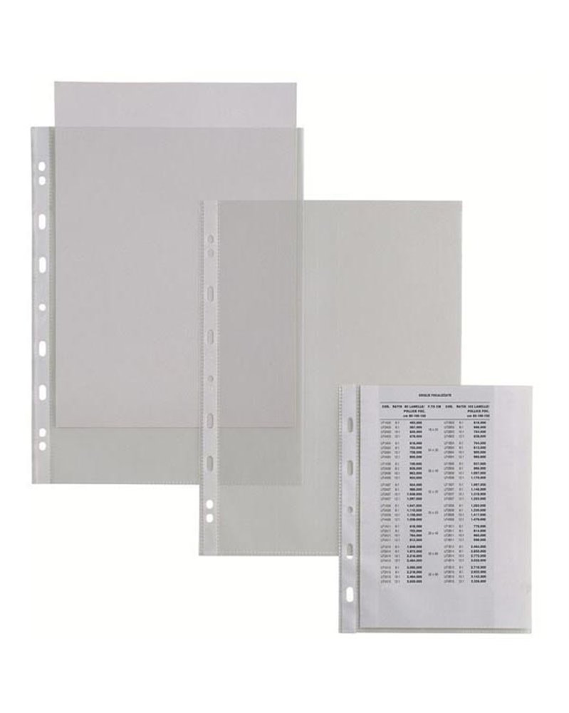 50 buste forate ATLA T 150 21x29.7cm liscio SEI ROTA