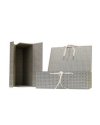 SCATOLA ARCHIVIO IN LEGNO "UNIVERSALE" C/FETTUCCIA 38X27CM DORSO 12