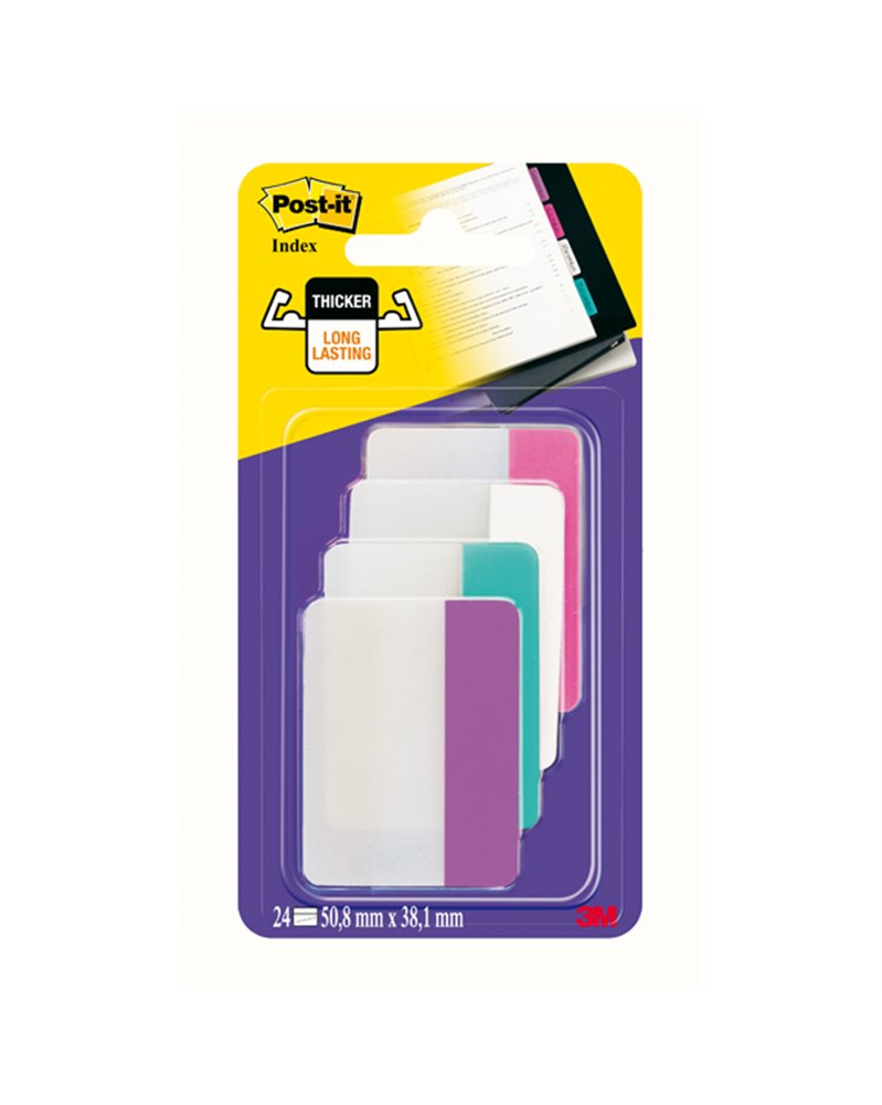 BLISTER 24 Post-itÂ® INDEX STRONG 686-PWAV 50,8X38MM X ARCHIVIO