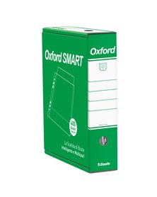 SCATOLA 4x100 BUSTE FORATE 22X30 B.A. STANDARD OXFORD SMART ESSELTE