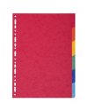 SEPARATORE A4 A 6TACCHE in CARTONCINO RICICLATO 220gr FOREVER