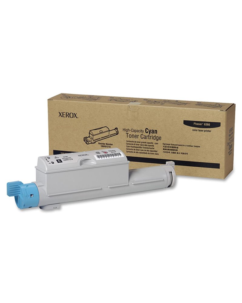 CARTUCCIA TONER CIANO ALTA CAPACITA' PHASER 6360