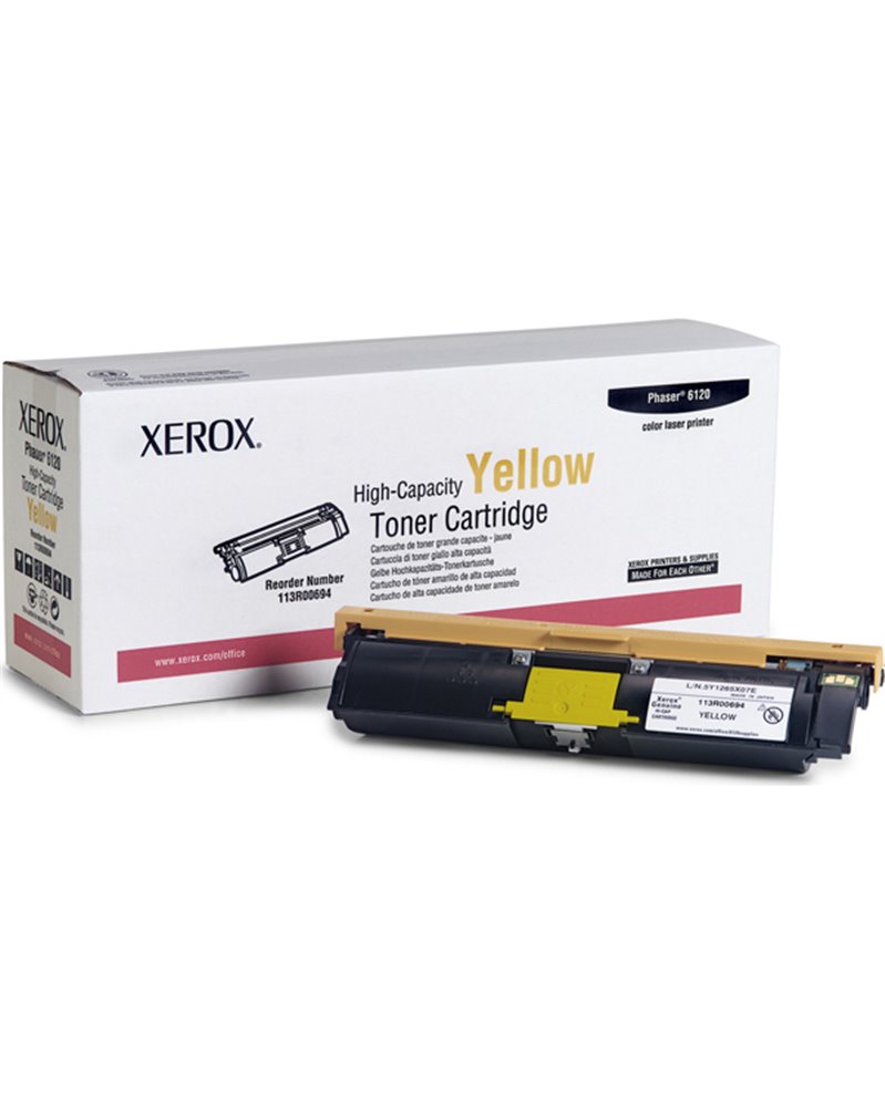 CARTUCCIA TONER GIALLO ALTA CAPACITA' PHASER 6120 4500PG.