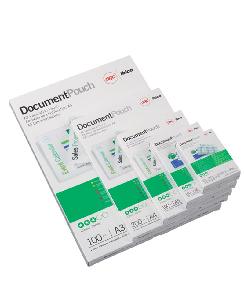 Scatola 100 pouches 2x125mic 54x86mm carta credito GBC