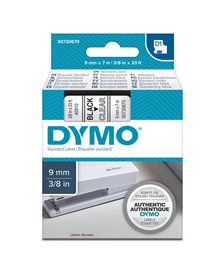 NASTRO DYMO TIPO D1 (9MMX7M) NERO/TRASPARENTE 409100