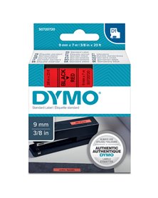 NASTRO DYMO TIPO D1 (9MMX7M) NERO/ROSSO 409170