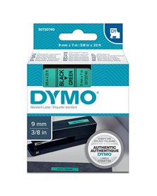 NASTRO DYMO TIPO D1 (9MMX7M) NERO/VERDE 409190