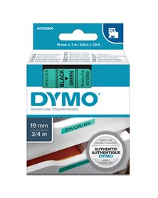 NASTRO DYMO TIPO D1 (19MMX7MT) NERO/VERDE 458090