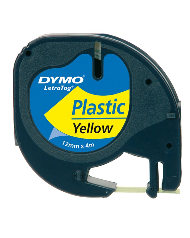 NASTRO IN PLASTICA DYMO LETRATAG 12MMX4M GIALLO 912020