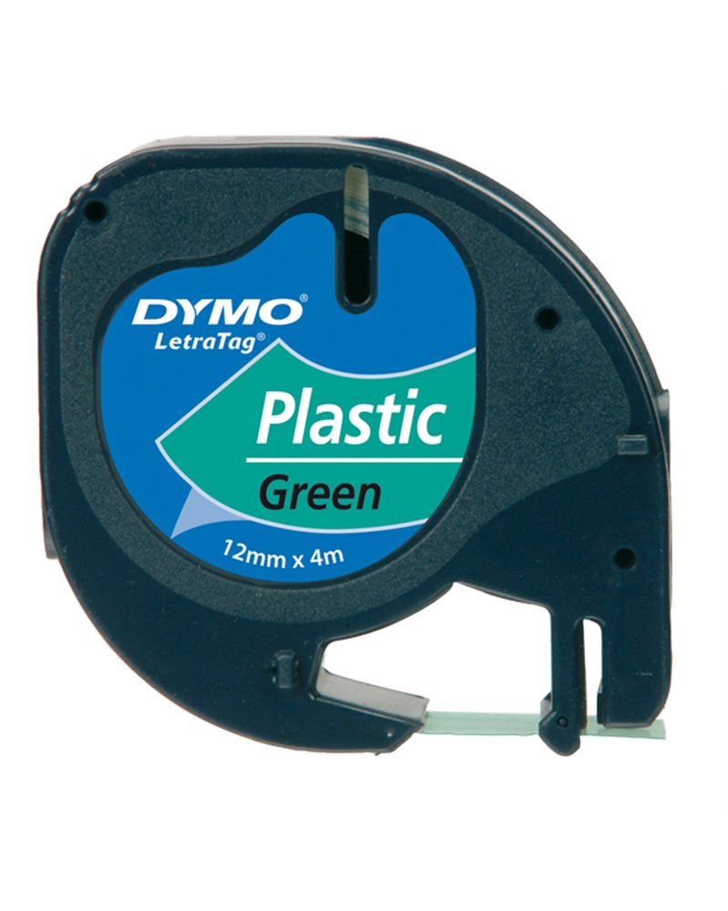 NASTRO IN PLASTICA DYMO LETRATAG 12MMX4M VERDE 912040