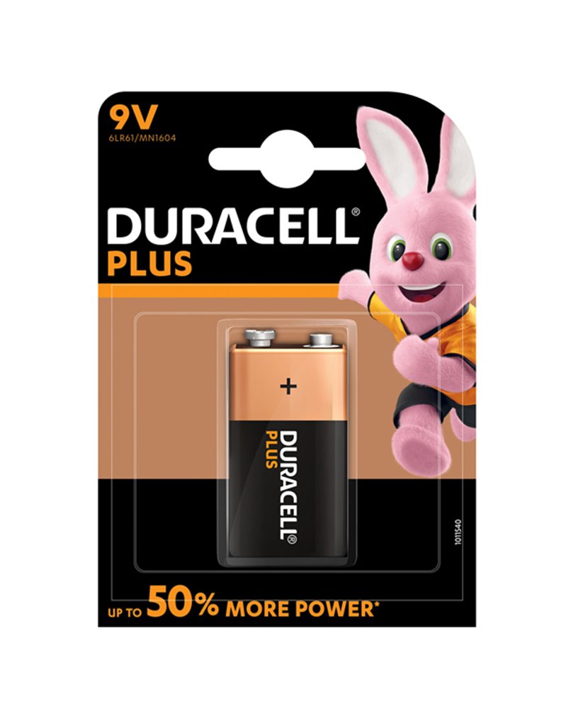 BLISTER PILA TRANSISTOR 9V DURACELL PLUS (MN1604)