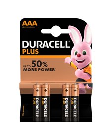 BLISTER 4 PILE DURACELL PLUS (MN2400) AAA - MINISTILO