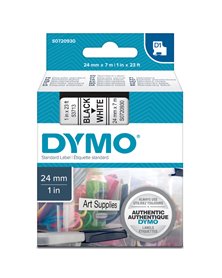 NASTRO DYMO TIPO D1 (24MMX7MT) NERO/BIANCO 537130