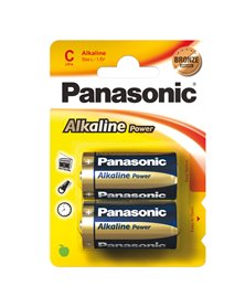 BLISTER 2 PILE MEZZATORCIA ALKALINE C 1,5V PANASONIC