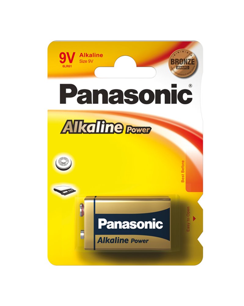 BLISTER PILA TRANSISTOR 9V ALKALINE PANASONIC