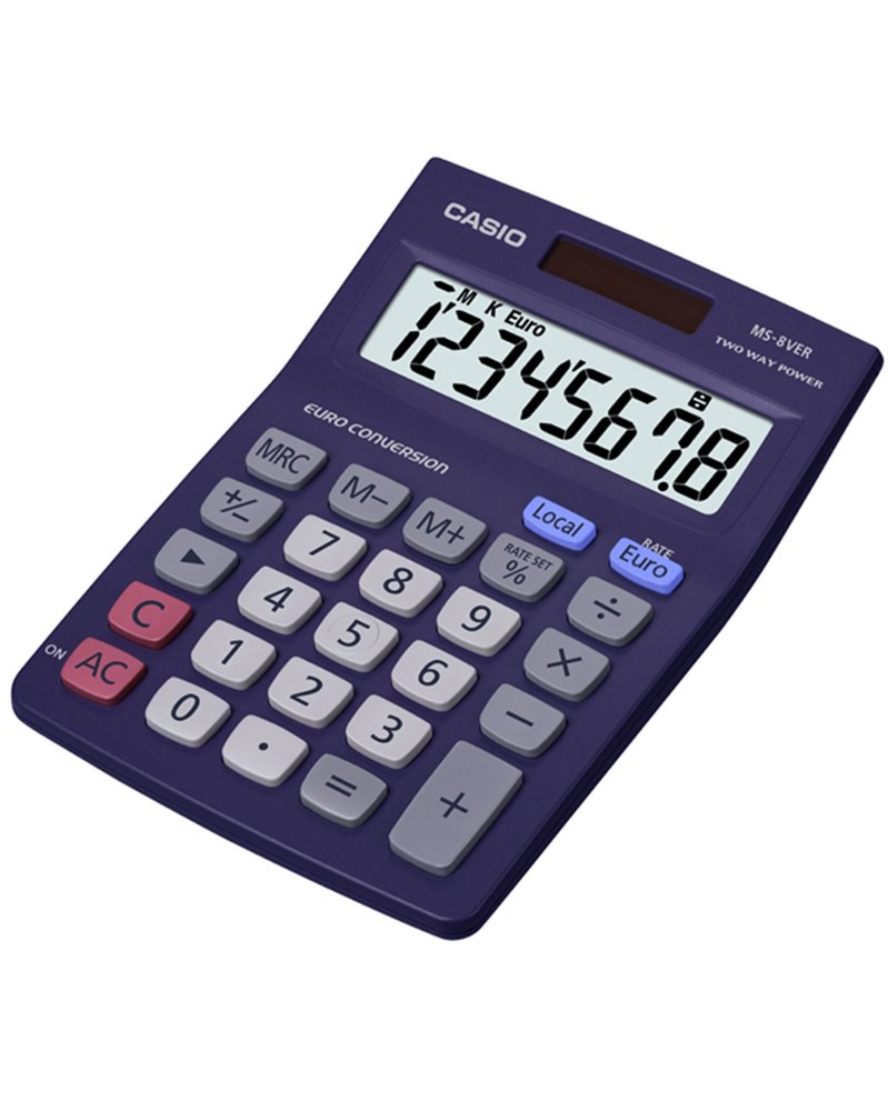 CALCOLATRICE DA TAVOLO MS-8VERII 8cifre CASIO