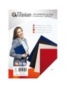 100 COPERTINE A3 CARTONCINO GOFFRATO 250g NERO TiTanium