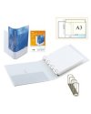 Raccoglitore FLY 65 A4 4Q 22x30cm personalizzabile bianco SEI ROTA