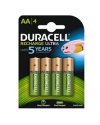 Blister 4 pile ricaricabili B4 - Stilo 2400mAh Duracell Duralock precaricata
