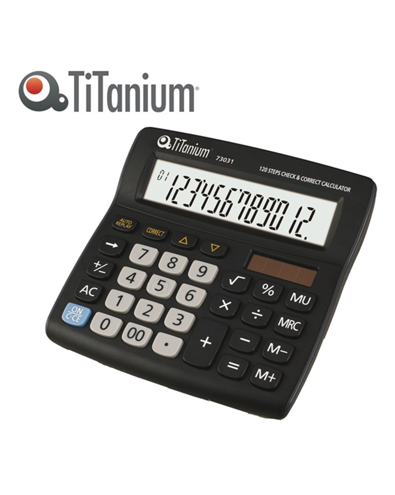 CALCOLATRICE DA TAVOLO 12 CIFRE 73031 TiTanium CALCOLATRICE DA TAVOLO 12 CIFRE 73031 TiTanium