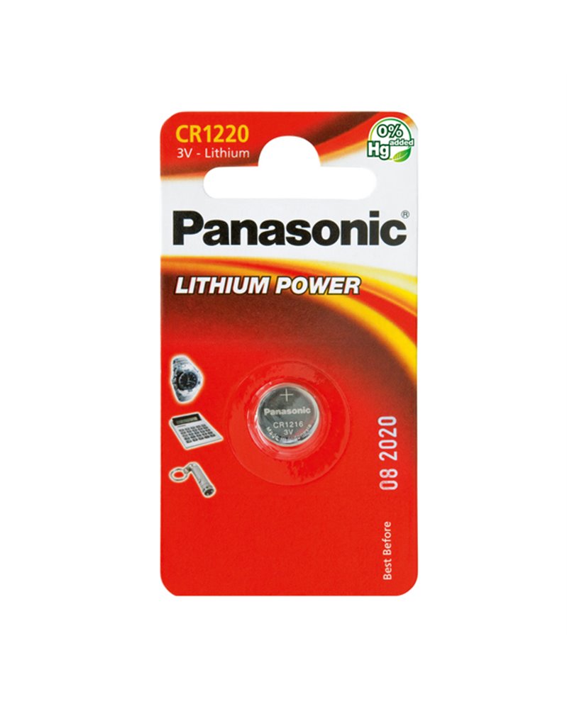 BLISTER Micropila litio CR1220 PANASONIC