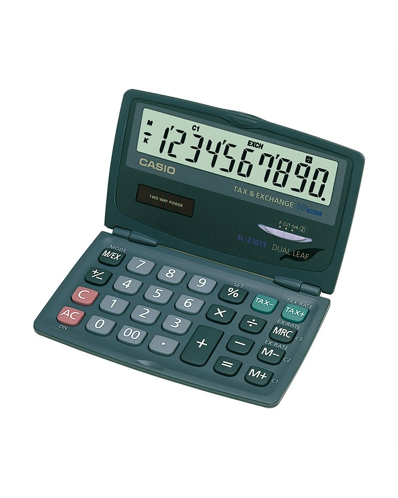 CALCOLATRICE SL-210 TE 10 CIFRE TASCABILE CASIO