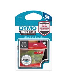 NASTRO DYMO TIPO D1 DURABLE (12MMX3MT) BIANCO/ROSSO 1978366