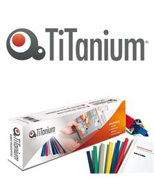 25 Dorsi rilegafogli 4mm Rosso TiTanium
