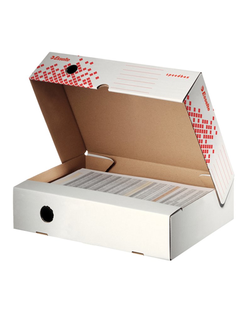 Scatola archivio SPEEDBOX dorso 80mm 35x25x8cm apertura totale ESSELTE Scatola archivio SPEEDBOX dorso 80mm 35x25x8cm apertura totale ESSELTE