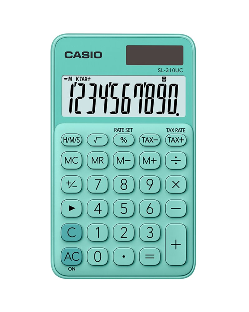 Calcolatrice tascabile SL-310UC verde CASIO