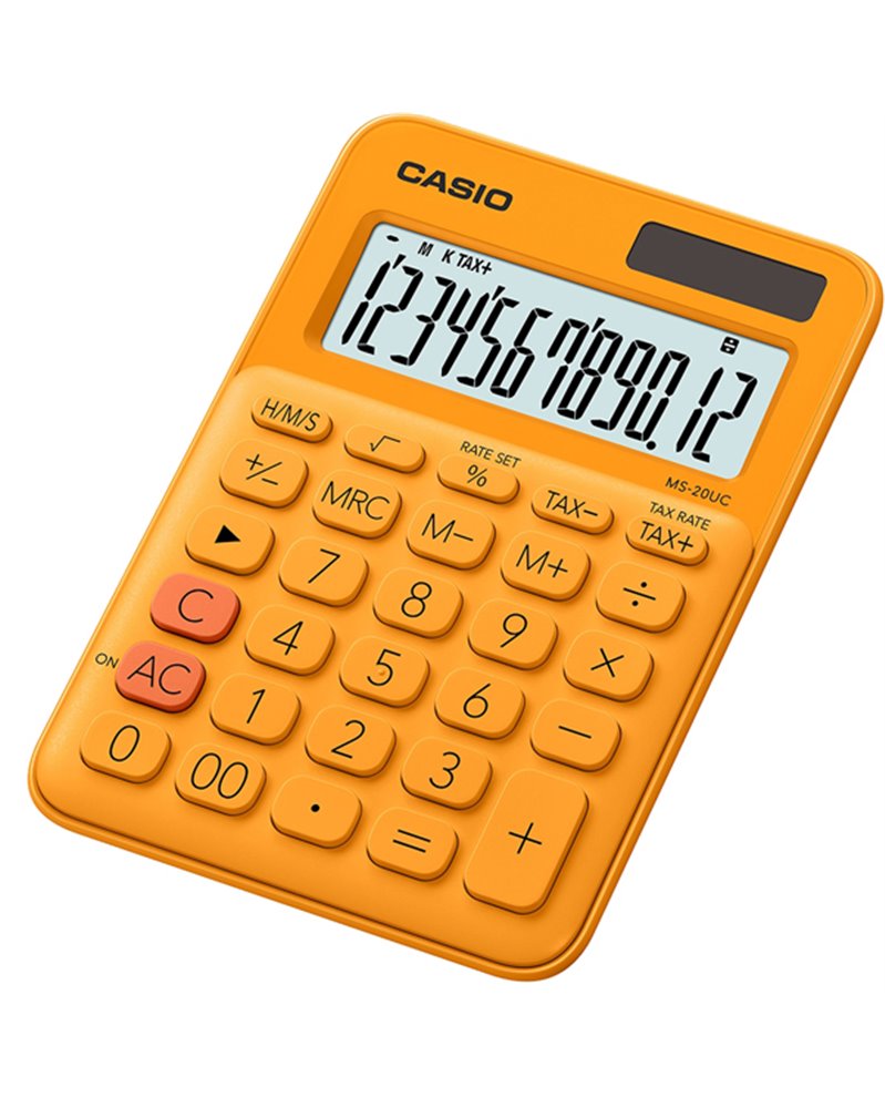 Calcolatrice da tavolo MS-20UC arancio Casio Calcolatrice da tavolo MS-20UC arancio Casio