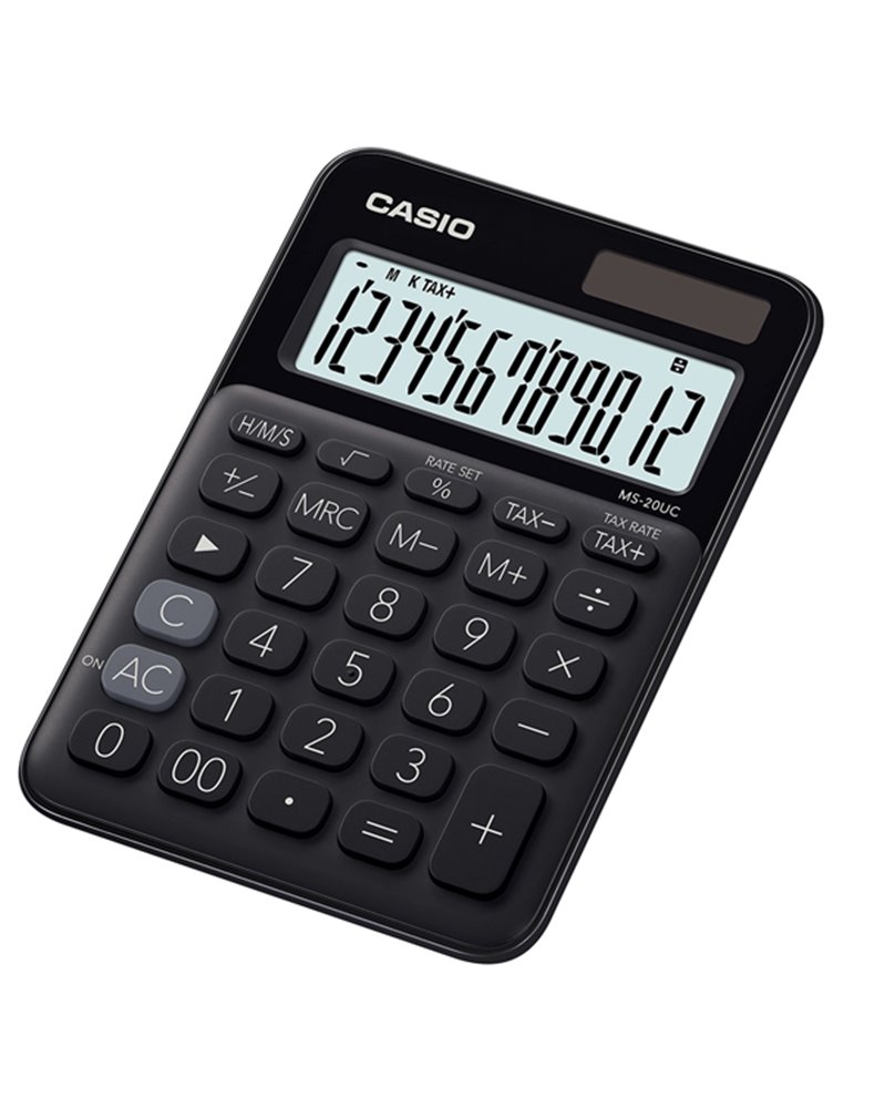 Calcolatrice da tavolo MS-20UC nera Casio Calcolatrice da tavolo MS-20UC nera Casio