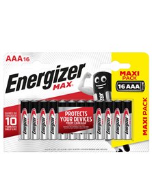 Blister 16 pile ministilo AA A - Energizer Max