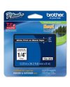 NASTRO LAMINATO BROTHER TZE-315 6MMx8MT BIANCO/NERO
