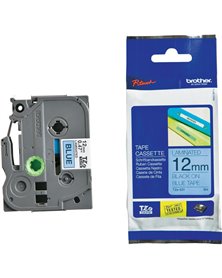 NASTRO BROTHER TZ-E531 12MMx8MT NERO/BLU