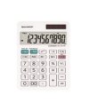 Calcolatrice da tavolo EL 377W , 10 cifre, doppia alimentazione, bianca