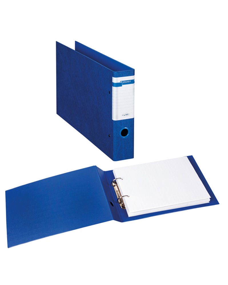 Raccoglitore STELVIO F A4 40 2D blu 30x22cm Album SEI ROTA