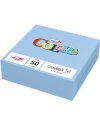 50 TOVAGLIOLI CARTA 33X33CM 2 VELI AZZURRO DOPLA