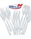 50 COLTELLI MONOUSO DIAMANT TRASPARENTI DOPLA