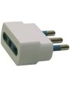 ADATTATORE SEMPLICE CON SPINA 2P+T 16A - PRESA BIPASSO 10/16A