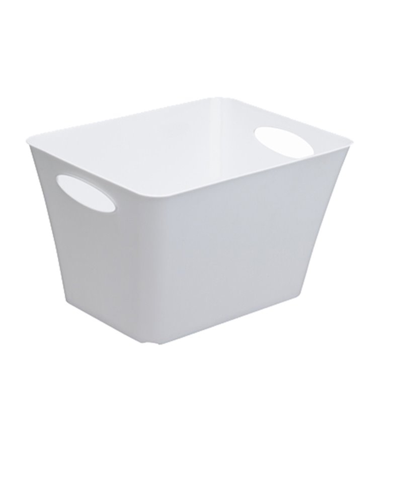 CONTENITORE LIVING BOX 43,1x32,1x26CM - 24LT BIANCO LUCIDO