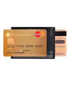 HIDENTITYÂ® Duo 85x60mm per bancomat /carta di credito NERO Exacompta