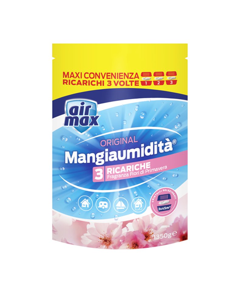 BUSTA SALI ASSORBIUMIDITA' AIR MAX DA 3 RICARICHE FIORI DI PRIMAVERA